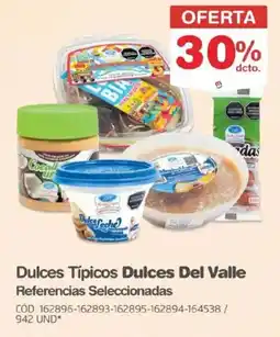 Makro Dulces del valle dulces típicos referencias seleccionadas oferta