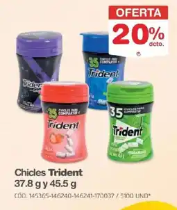 Makro Trident chicles oferta