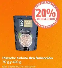 Makro Aro pistacho salado selección oferta
