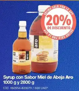 Makro Aro syrup con sabor miel de abeja oferta