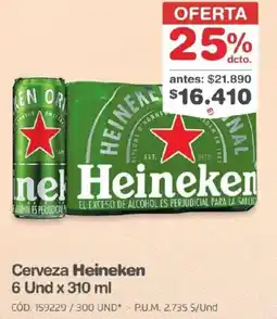 Makro Heineken cerveza oferta