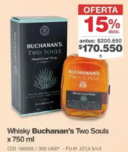 Makro Buchanan's whisky two souls oferta