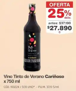 Makro Cariñoso vino tinto de verano oferta