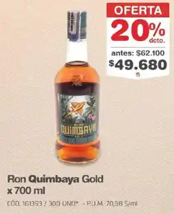 Makro Quimbaya ron gold oferta