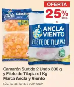 Makro Ancla y viento camarón surtido oferta