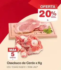 Makro Ossobuco de cerdo oferta