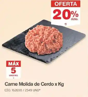 Carne molida de cerdo