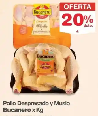 Makro Bucanero pollo despresado y muslo oferta