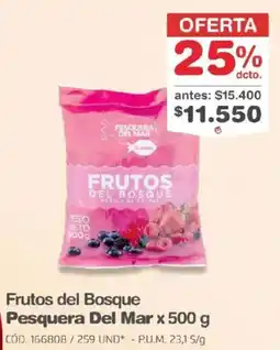 Makro Pesquera del mar frutos del bosque oferta