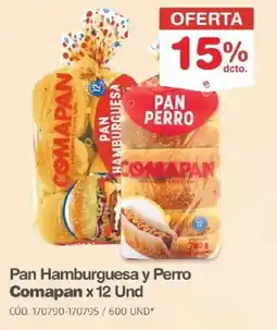 Makro Comapan pan hamburguesa y perro oferta