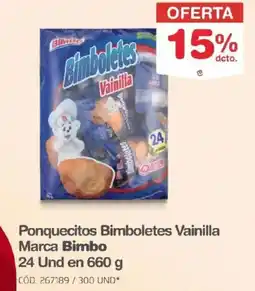 Makro Bimbo ponquecitos bimboletes vainilla oferta
