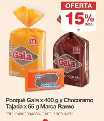 Makro Ramo ponqué gala oferta