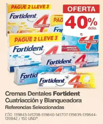 Makro Fortident cremas dentales cuatriacción y blanqueadora oferta