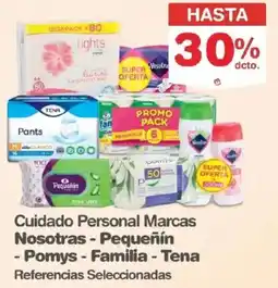 Makro Nosotras - pequeñín - pomys - familia - tena cuidado personal marcas oferta