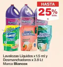 Makro Blancox lavalozas líquidos oferta