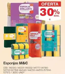 Makro M&C esponjas oferta