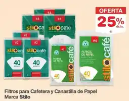 Makro Stilo filtros para cafetera y canastilla de papel oferta