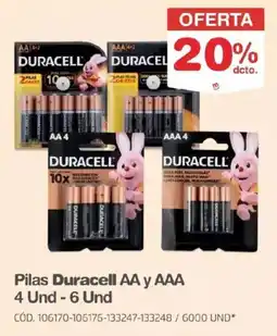 Makro Duracell aa y aaa pilas oferta
