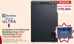 Makro Electrolux congelador frost horizontal negro oferta