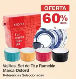 Makro Oxford vajillas, set de té y ramekin oferta