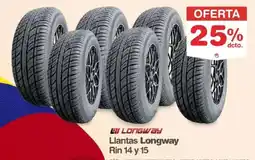 Makro Longway llantas rin 14 y 15 oferta