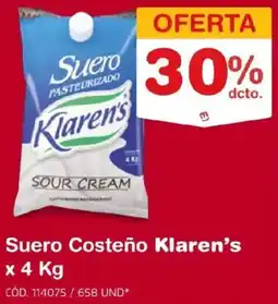 Makro Klaren's suero costeño oferta