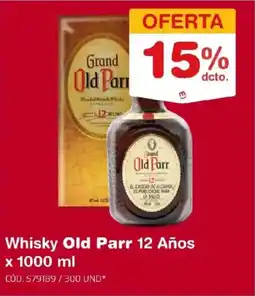 Makro Old parr whisky 12 años oferta