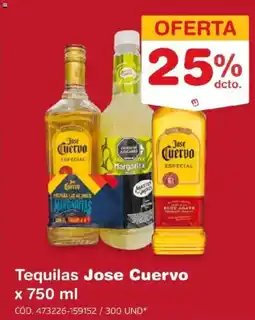 Makro Jose cuervo tequilas oferta