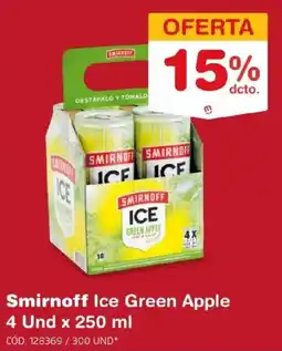 Makro Smirnoff ice green apple oferta