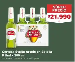 Makro Stella artois cerveza en botella oferta