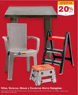 Makro Vanyplas sillas, butacos, mesas y escaleras oferta