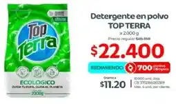 Olímpica Top terra detergente en polvo oferta