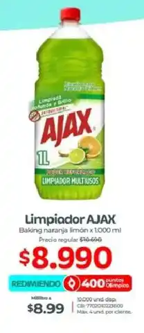 Olímpica Ajax limpiador baking naranja limón oferta