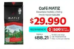 Olímpica Matiz café escarlata molido oferta