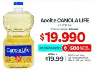 Olímpica Canola life aceite oferta