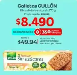 Olímpica Gullón galletas fibra dietaria natural oferta