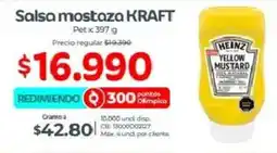 Olímpica Kraft salsa mostaza pet oferta