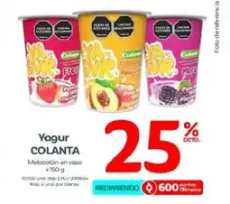 Olímpica Colanta yagur melocotón en vaso oferta