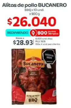 Olímpica Bucanero alitas de pollo bbq oferta