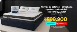 Olímpica Mistral by zabra combo de colchón + almohada + protector de colchón oferta