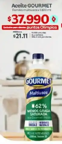 Olímpica Gourmet aceite familia multiusos oferta