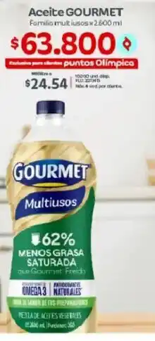 Olímpica Gourmet aceite formilio multiusos oferta