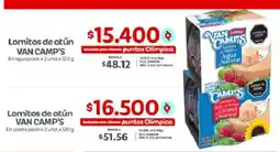 Olímpica Van camp's lomitos de atún oferta