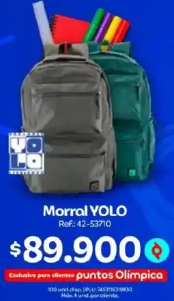 Olímpica Morral YOLO oferta