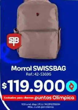 Olímpica Morral SWISSBAG oferta