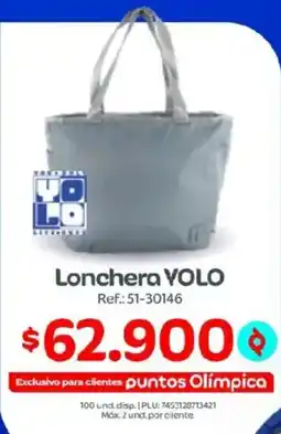 Olímpica Yolo lonchera oferta