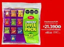 Olímpica Yupi pasabocas lonchara oferta
