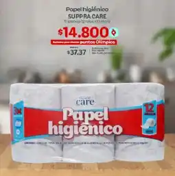 Olímpica SUPPRA CARE Papel higiénico Triplehojo oferta