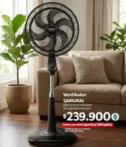 Olímpica Samurai ventilador silence force max oferta