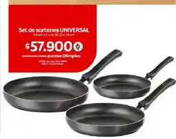 Olímpica Universal set de sartenes aliodo oferta